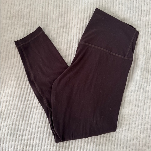 Lululemon Align Pant II Brown Nulu Yoga Stretch W5CTAS Womens Espresso Brown 12 - Picture 1 of 4